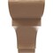 Ekena Millwork 2"W x 12"D x 4"H Thin New Brighton Rough Cedar Woodgrain TimberThane Corbel, Primed Tan CORUR02X12X04NEBRCPR - alternate 6